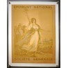 Aff. 34x44cm - Reproduction Emprunt National Société Générale Femme avec Plante