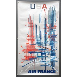 Aff. 60x100cm - Air France USA