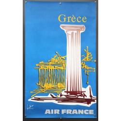 Aff. 60x100cm - Air France Grèce