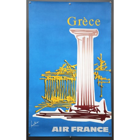 Aff. 60x100cm - Air France Grèce
