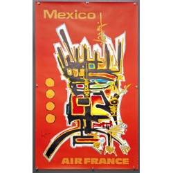 Aff. 60x100cm - Air France Mexico