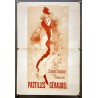 Aff. 40x57cm - Supplément au Numéro du Courrier Français 11 Janvier 1891 Pastilles Géraudel (coupée en deux feuilles)