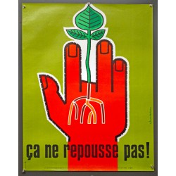 Aff. 60x80cm - Ca ne Repousse Pas Sécurité Sociale au Service de la Prévention