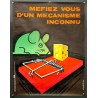 Aff. 60x80cm - Méfiez Vous d'un Mécanisme Inconnu Sécurité Sociale au Service de la Prévention