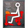 Aff. 60x80cm - Au Poste de Travail une Bonne Position ça s'apprend Sécurité Sociale au Service de la Prévention