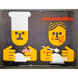 Aff. 60x80cm - Contamination Sécurité Sociale au Service de la Prévention