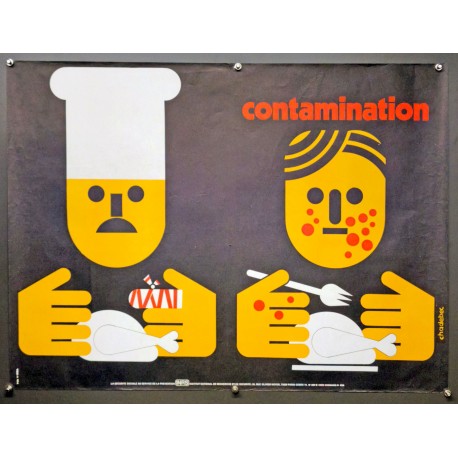 Aff. 60x80cm - Contamination Sécurité Sociale au Service de la Prévention