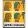 Aff. 60x80cm - Pour Eviter d'être Scalpé(e) Sécurité Sociale au Service de la Prévention