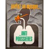 Aff. 60x80cm - Portez un Masque Anti Poussières Sécurité Sociale au Service de la Prévention