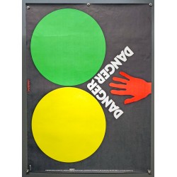 Aff. 60x80cm - Danger Danger Sécurité Sociale au Service de la Prévention