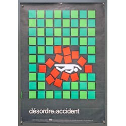 Aff. 60x80cm - Désordre Accident Sécurité Sociale au Service de la Prévention
