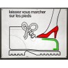 Aff. 80x60cm - Laissez vous Marcher sur les Pieds Sécurité Sociale au Service de la Prévention