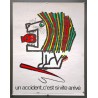 Aff. 60x80cm - Un Accident c'est si vite arrivé Lion Sécurité Sociale au Service de la Prévention