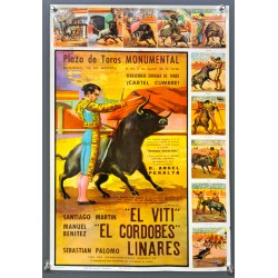 Aff. 32x51cm - Plaza de Roros Monumental El Viti El Corobes Linares Etat A
