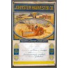 Aff. 39x59cm - Johnston Harvester Co Machines de Récole Américaines