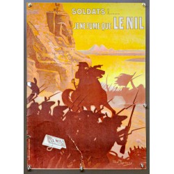 Aff. 40x58cm - Soldats Je ne fume que le Nil