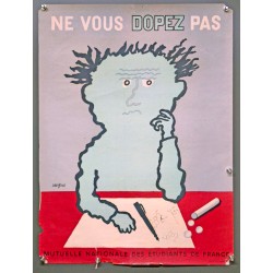 Aff. 45x60cm - Ne Vous Dopez Pas Mutuelle des Etudiants de France