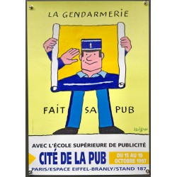 Aff. 40x60cm - La Gendarmerie fait sa Pub