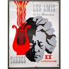 Aff. 50x67cm - Les Amis de la Musique Tarbes XXe Anniversaire