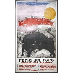 Aff. 60x104cm - Feria Del Toro Pamplona 1967