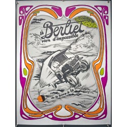 Aff. 60x80cm - Berliet Rien d'Impossible de la Terre à la Lune