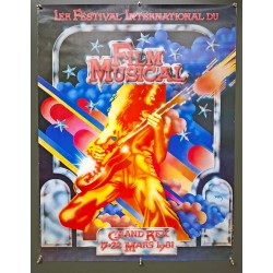 Aff. 62x81cm - 1er Festival International du Film Musical 1981 Grand Rex