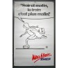 Aff. 62x100cm - SNCF Soir et Martin le Train c'est le Plus Malin Patineuse