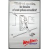 Aff. 62x100cm - SNCF Soir et Martin le Train c'est le Plus Malin Pantoufles