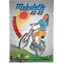 Aff. 158x117cm - Mobylette Puissante Motobecane 46-49