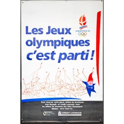 Aff. 80x120cm - Les Jeux Olympiques c'est Parti Albertville 1992