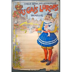 Aff. 82x124cm - Les Gais Lurons Bruxelles