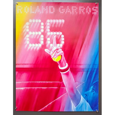 Aff. 57x75cm - Roland Garros 1985