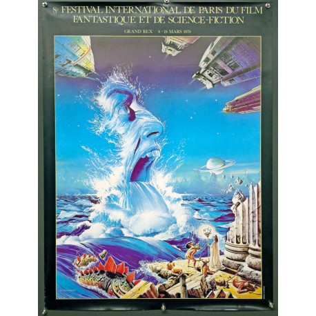 Aff. 62x84cm - 8e Festival International du Film Fantastique et de Science Fiction Grand Rex 1979