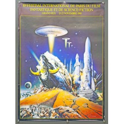 Aff. 62x84cm - 10e Festival International du Film Fantastique et de Science Fiction Grand Rex 1980