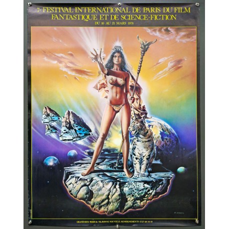 Aff. 62x84cm - 7e Festival International du Film Fantastique et de Science Fiction Grand Rex 1978