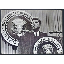 Aff. 84x59cm - JFK Photo centre culturel américain Noir et Blanc