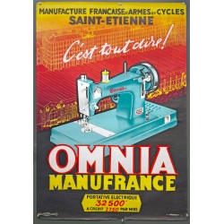 Aff. 78x120cm - Omnia Manufrance C'est tout Dire