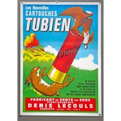 Aff. 60x80cm - Les Nouvelles Cartouches Tubien Maximum de Portée et de Pénétration