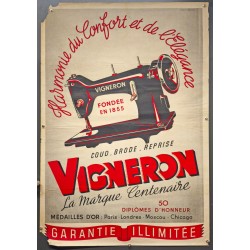 Aff. 80x120cm - Vigneron La Marque Centenaire Coud Brode Reprise