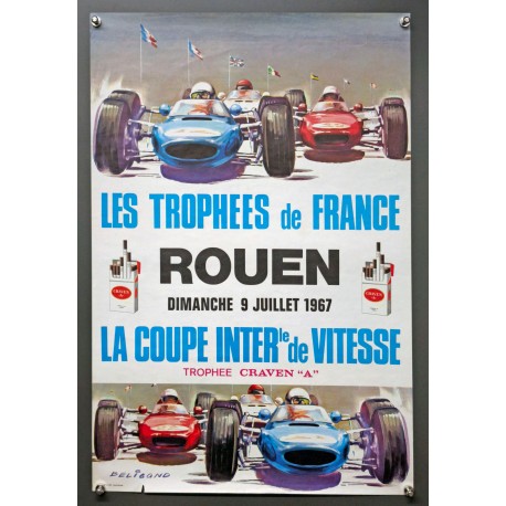 Aff. 40x60cm - Les Trophées de France Rouen 1967