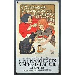 Aff. 40x64cm - Exposition Vente Cent Planches des Maitres de l'Affiche 1983 Steinlen