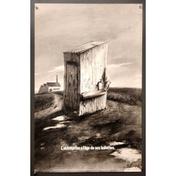 Aff. 44x63cm - L'entreprise a l'âge de ses toilettes Sopalin Numérotée 664 sur 1250