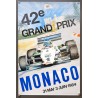 Aff. 40x60cm - 42e Grand Prix de Monaco 1984 31 Mai 3 Juin