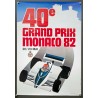 Aff. 40x60cm - 40e Grand Prix de Monaco 1982 20 23 Mai
