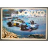Aff. 64x44cm - 32e Grand Prix de Monaco 1974 Photo Bob Martin Exemplaire 38