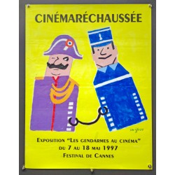 Aff. 46x60cm - Cinémaréchaussée Exposition les Gendarmes au Cinéma 1997