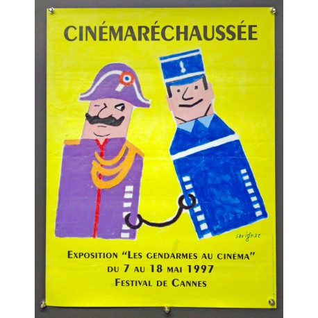 Aff. 46x60cm - Cinémaréchaussée Exposition les Gendarmes au Cinéma 1997