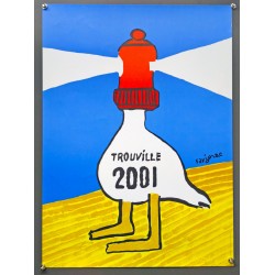 Aff. 42x60cm - Trouville 2001 Mouette Phare