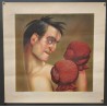 Aff. 53x53cm - Boxeur Saignant du Nez Etat B