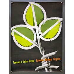 Aff. 55x75cm - Towards a better Future European Recovery Program Jeune Pousse